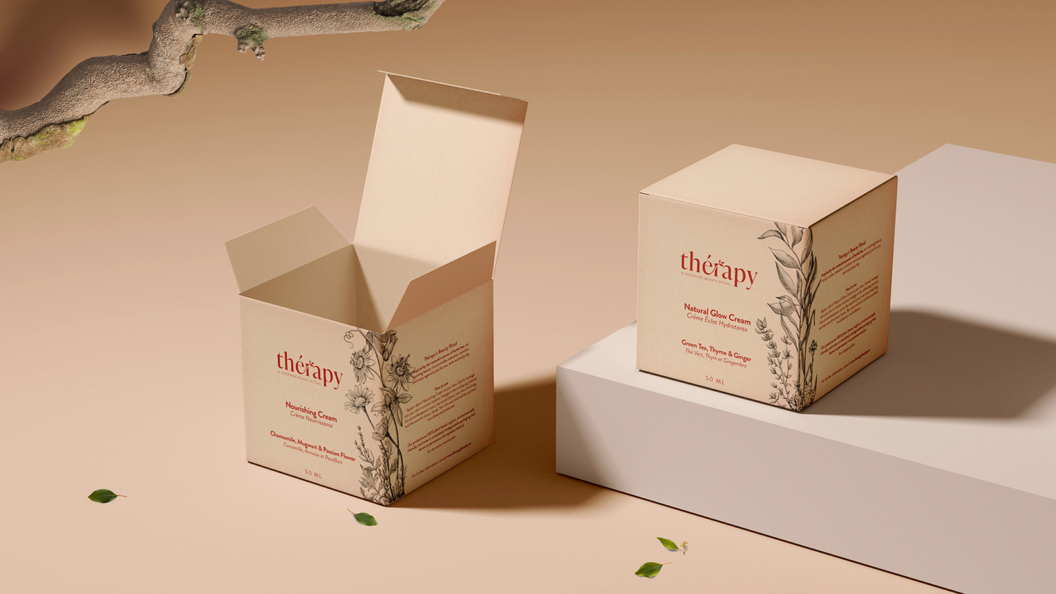 Packaging for Thérapy brand